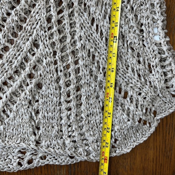 NWT Eileen Fisher Size S • Loose Knit Scoop Neck Sweater Tank Natural - Picture 5 of 6